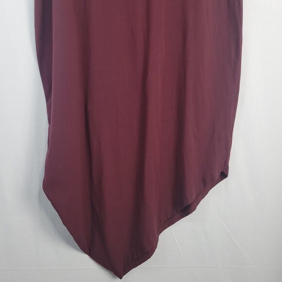 Universal Standard Iconic Geneva Dress sz 22-24 Black Cherry asymmetrical casual - Picture 4 of 8